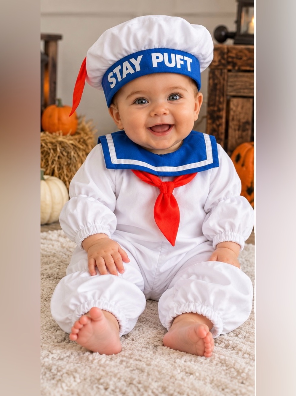 Amscan Stay Puft Marshmallow Man Baby Halloween Costume 👻🍬